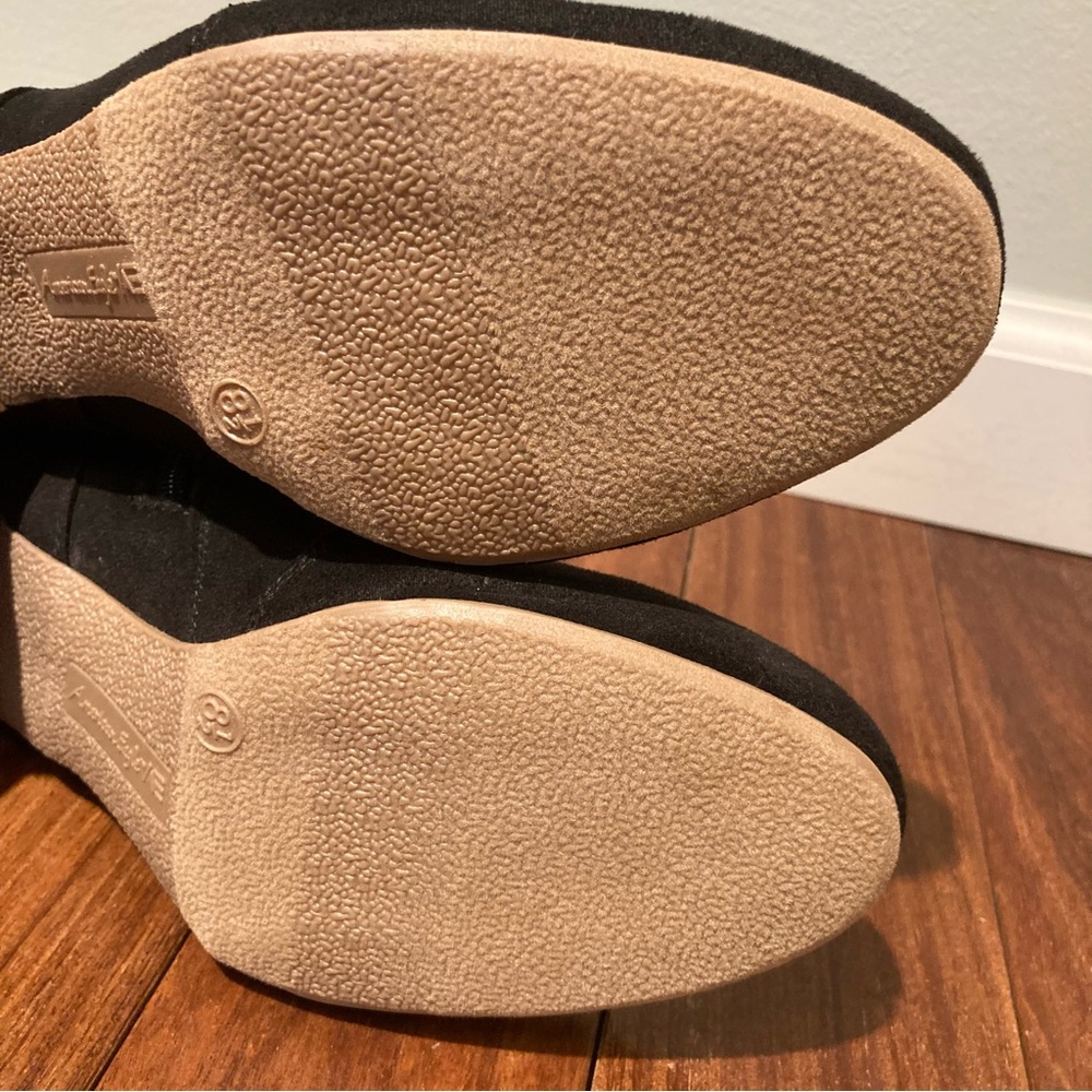 NWOT American Eagle Black Ankle Boots Booties Faux Suede 2.5 inch Heel Size 8.5 - Picture 9 of 13